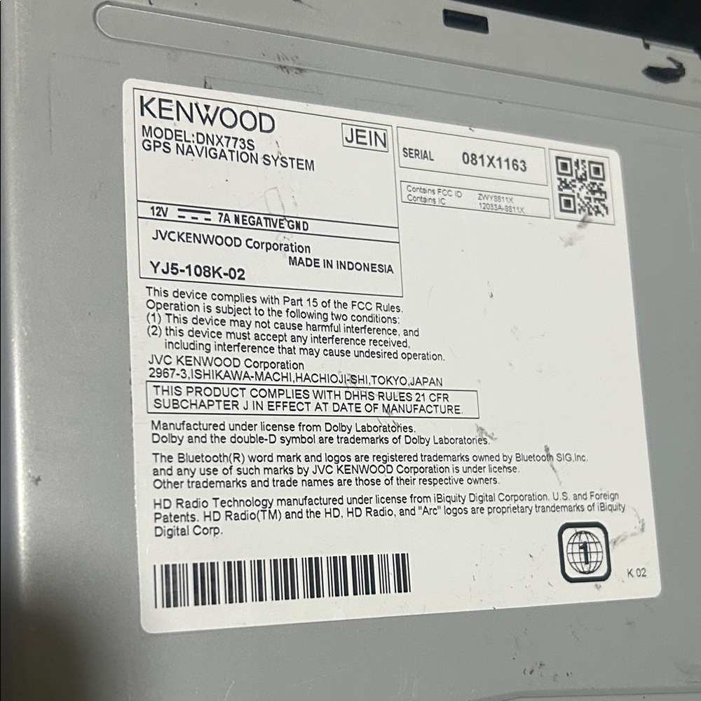 Kenwood GPS Navigation System - Silver - Picture 2 of 12